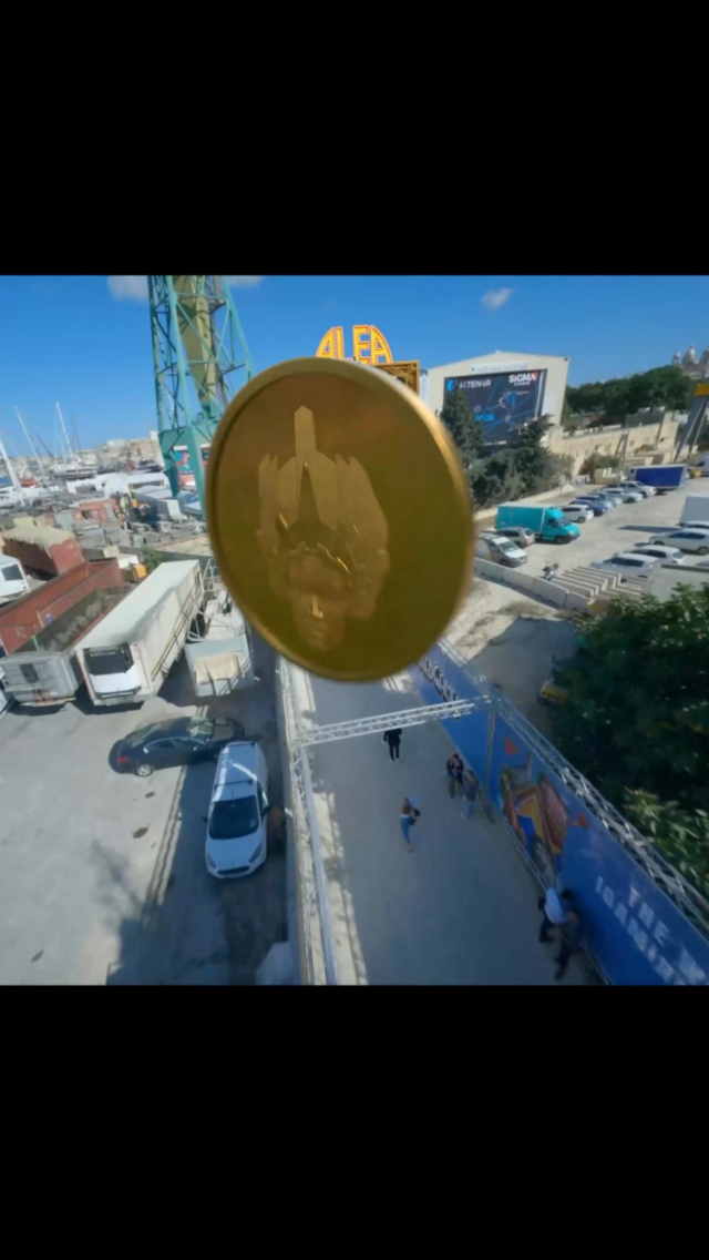 Super proud of thid new Fooh creation on a drone view for @aleaplay for their event @sigma.world !! #fooh #drone #gaming #sociamedia #alea #gold #malta